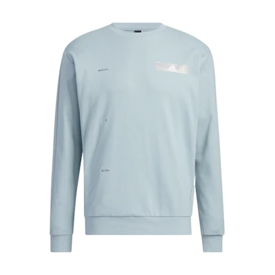 adidas Logo Graphic Pullover Sweatshirt Men’s Blue HY5849