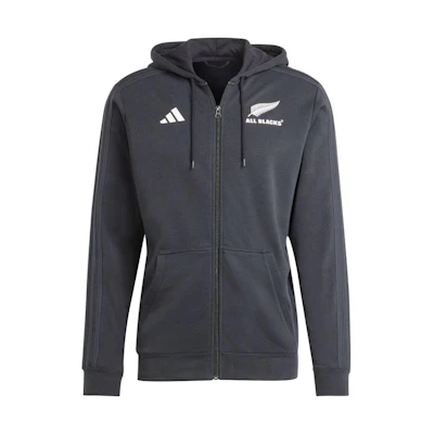 adidas Logo Graphic Zip Hoodie Jacket Black (Japan Edition) - HZ4491-JAPAN