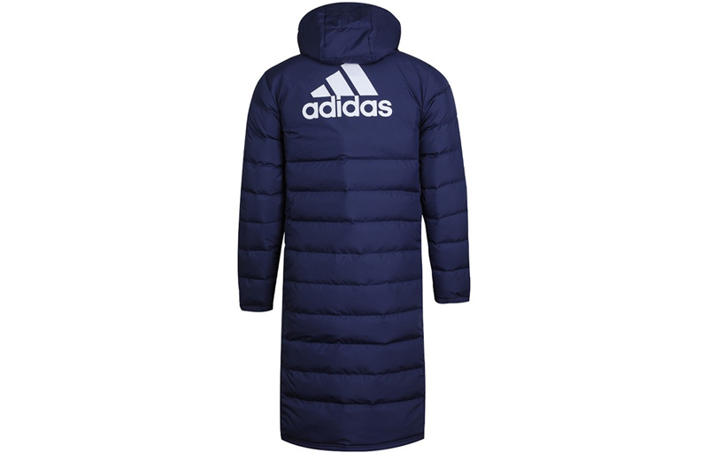 adidas Logo Hooded Down Jacket Navy Blue GM5246 圖 3