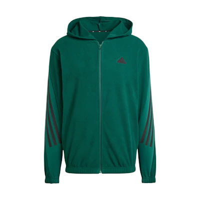 adidas Logo Hooded Jacket with Side Pockets in Collegiate Green IW6079