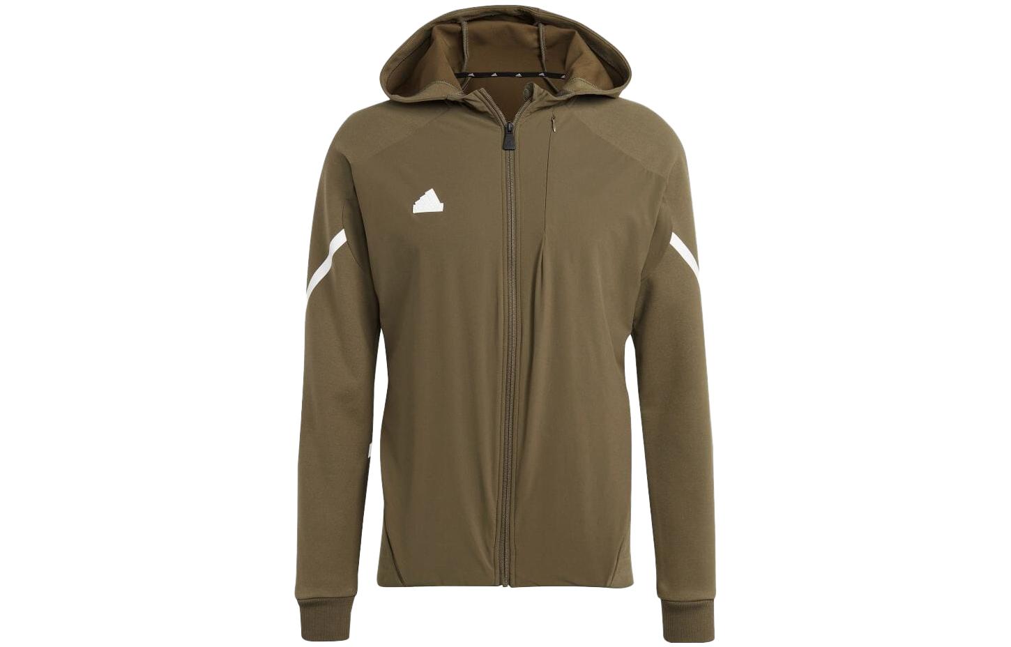 adidas Logo Hooded Zip Jacket Olive Green Japan Exclusive IC8041-JAPAN
