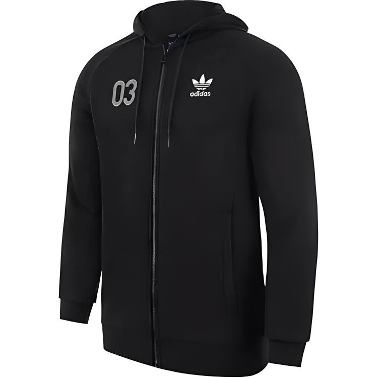 adidas Logo Knit Hoodie Black B48973