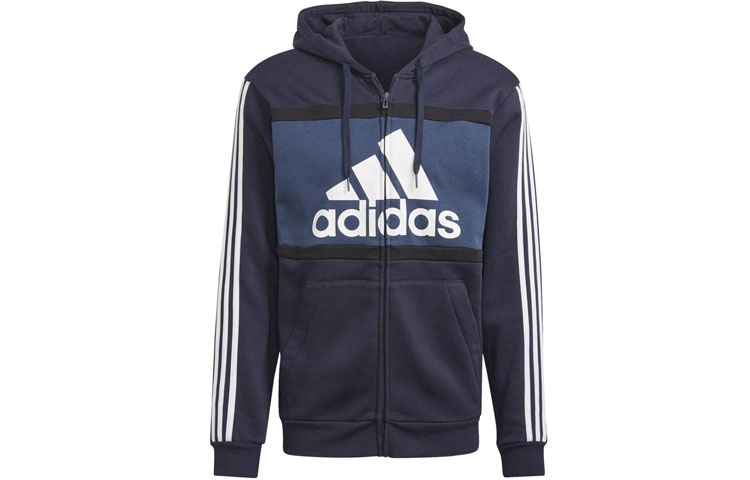 adidas Logo Letter Pattern Jacket Men’s Ink Blue GP4312