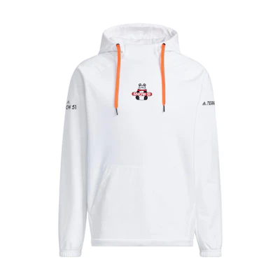 adidas Logo Letter Print Hoodie Unisex White IC8172