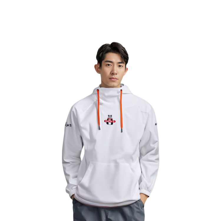 adidas Logo Letter Print Hoodie Unisex White IC8172 圖 6