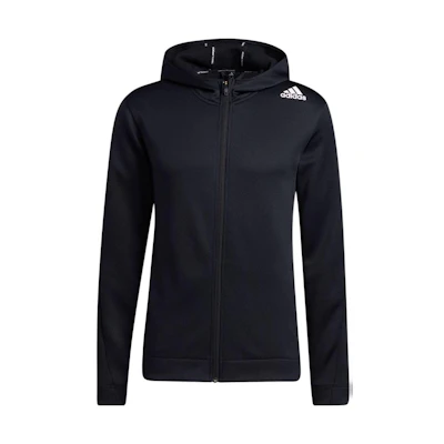 adidas Logo Letter Print Zip Hoodie Jacket International Black H29171-INTERNATIONAL