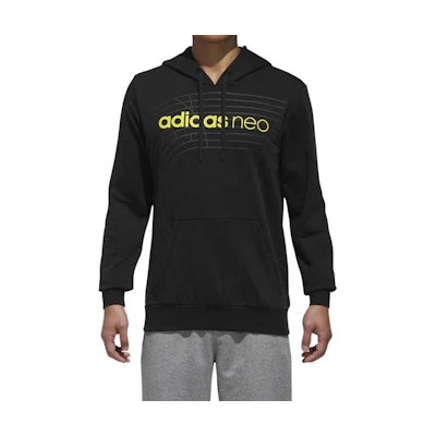 adidas Logo Lettering Sports Casual Sweatshirt Black DM2782