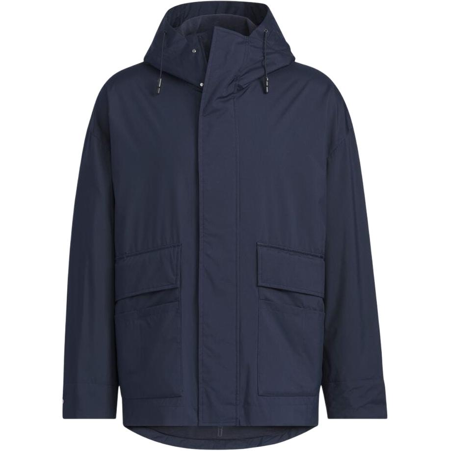 adidas Logo Loose Fit Outdoor Zip Hoodie Jacket Legend Ink JG8510