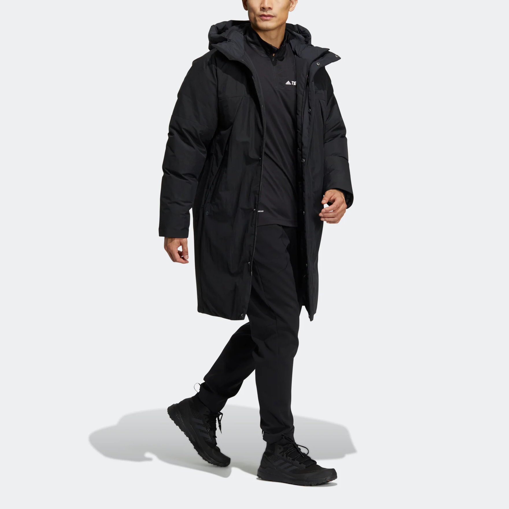 adidas Logo Patch Zip Puffer Jacket Unisex Black. HR5233 圖 5