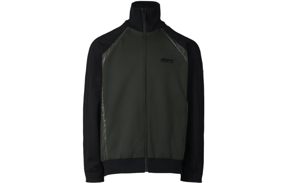 adidas Logo Patchwork Zip-Up Track Jacket Long Sleeve Green () IJ8322
