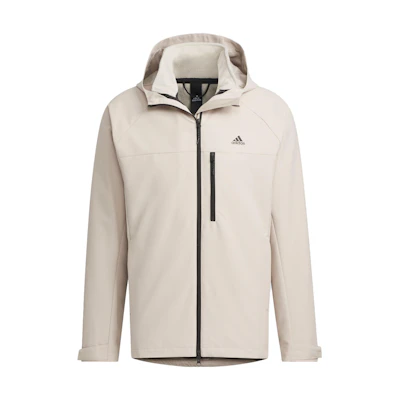 adidas Logo Print 3-in-1 Hooded Casual Sports Jacket Beige/Black Men IV7597