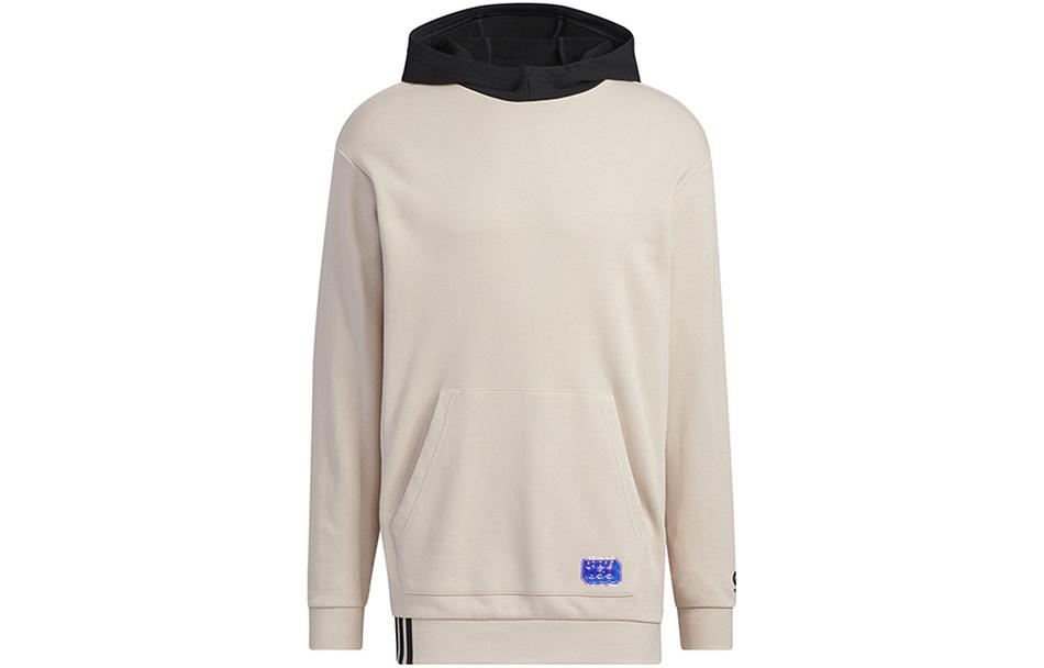 adidas Logo Print Colorblock Hoodie Unisex Grey Casual American Style IA6878