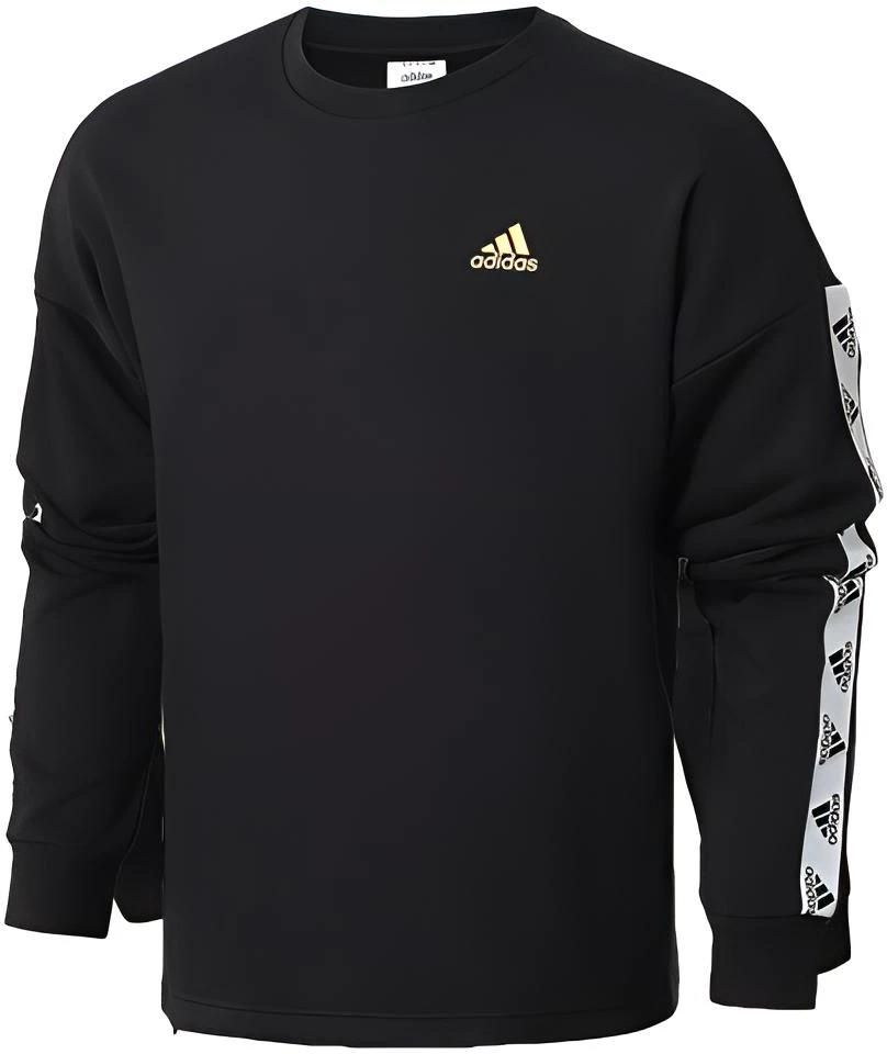 adidas-logo-print-crewneck-sweatshirt-black-gl-2215