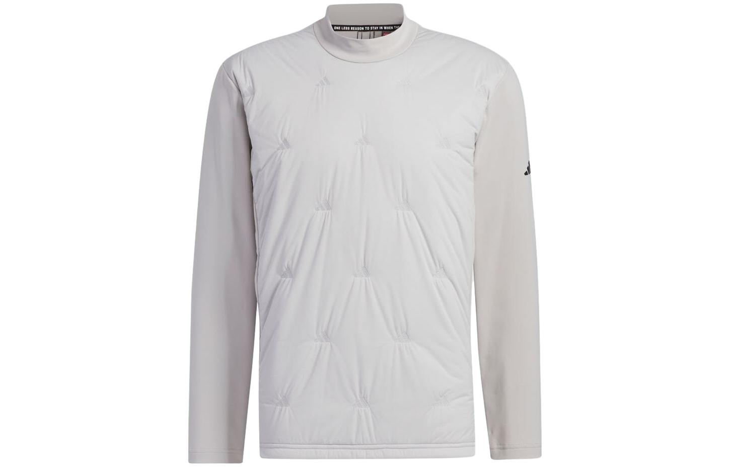 adidas Logo Print Half-Turtleneck Pullover Sweatshirt Japan Grey () HZ6049-JAPAN