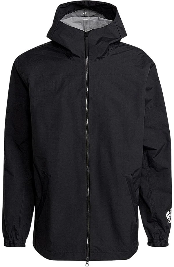 adidas-logo-print-hooded-jacket-black-warm-casual-coat-gm-0895