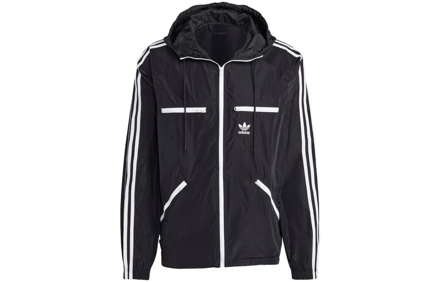 adidas Logo Print Hoodie Jacket Black (Japan Edition) HS2066-JAPAN