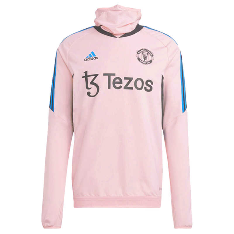 adidas Logo Print Hoodie Unisex Pink IJ4847
