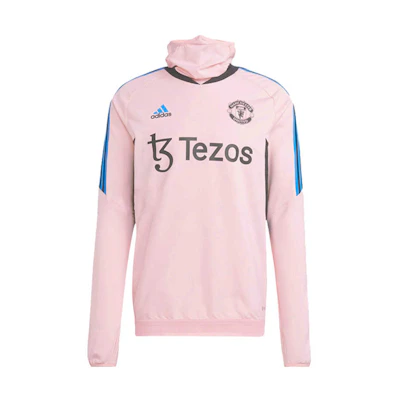 adidas Logo Print Hoodie Unisex Pink IJ4847