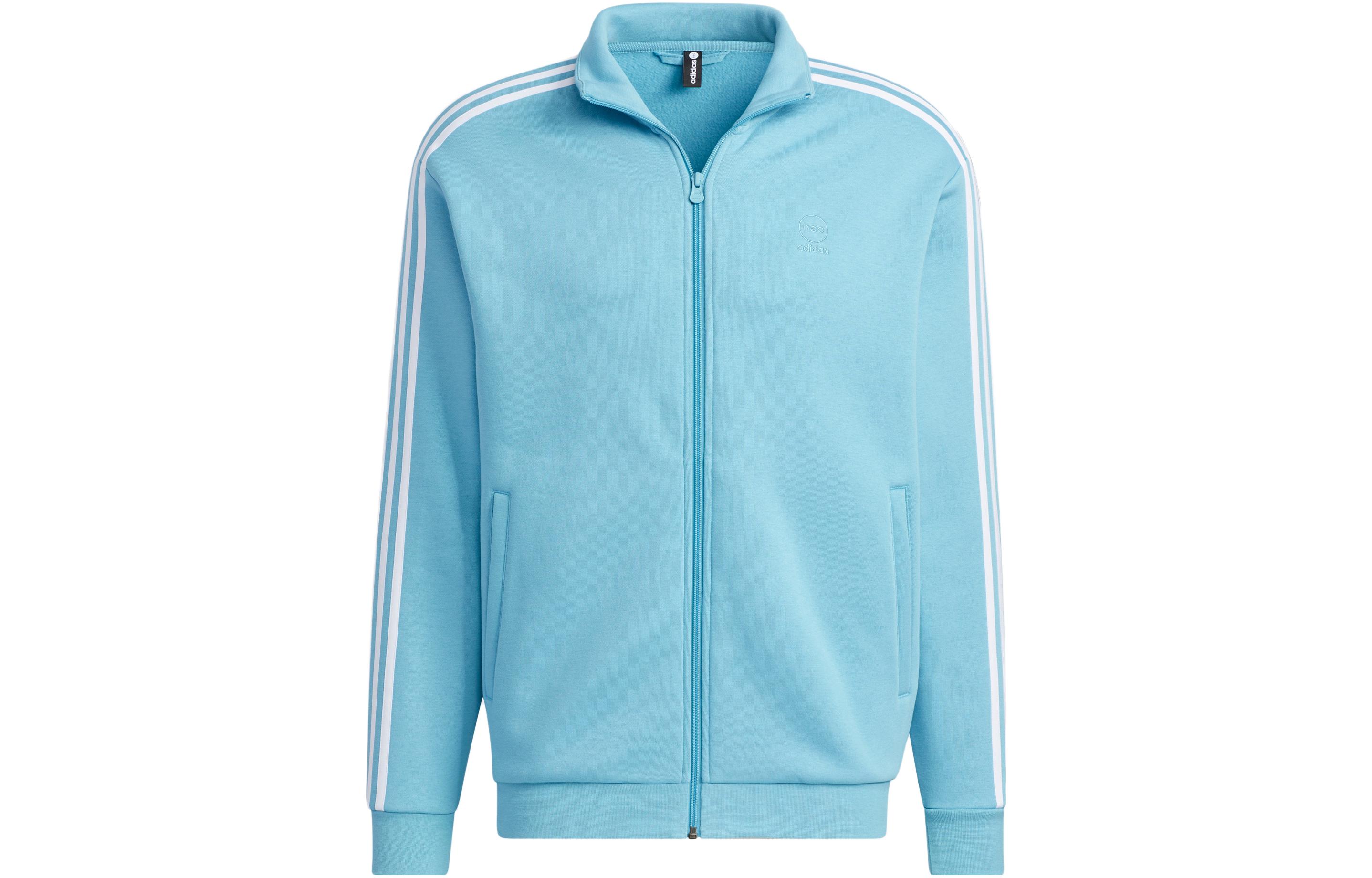 adidas Logo Print Oversized Track Jacket Unisex Old Blue IA6908