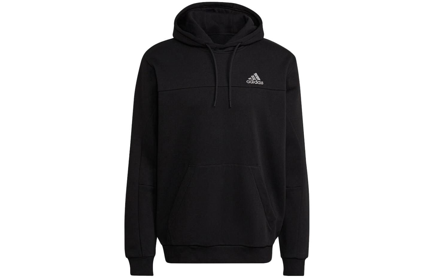 adidas Logo Print Pullover Hoodie Japanese Edition Black HL1599-JAPAN