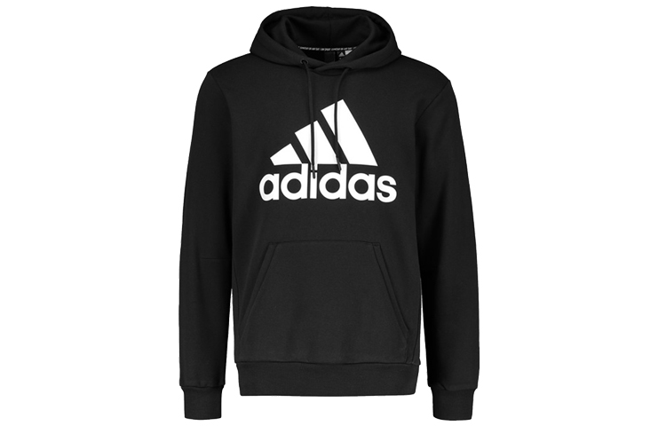adidas Logo Print Pullover Hoodie Japanese Edition Black DQ1461-JAPAN