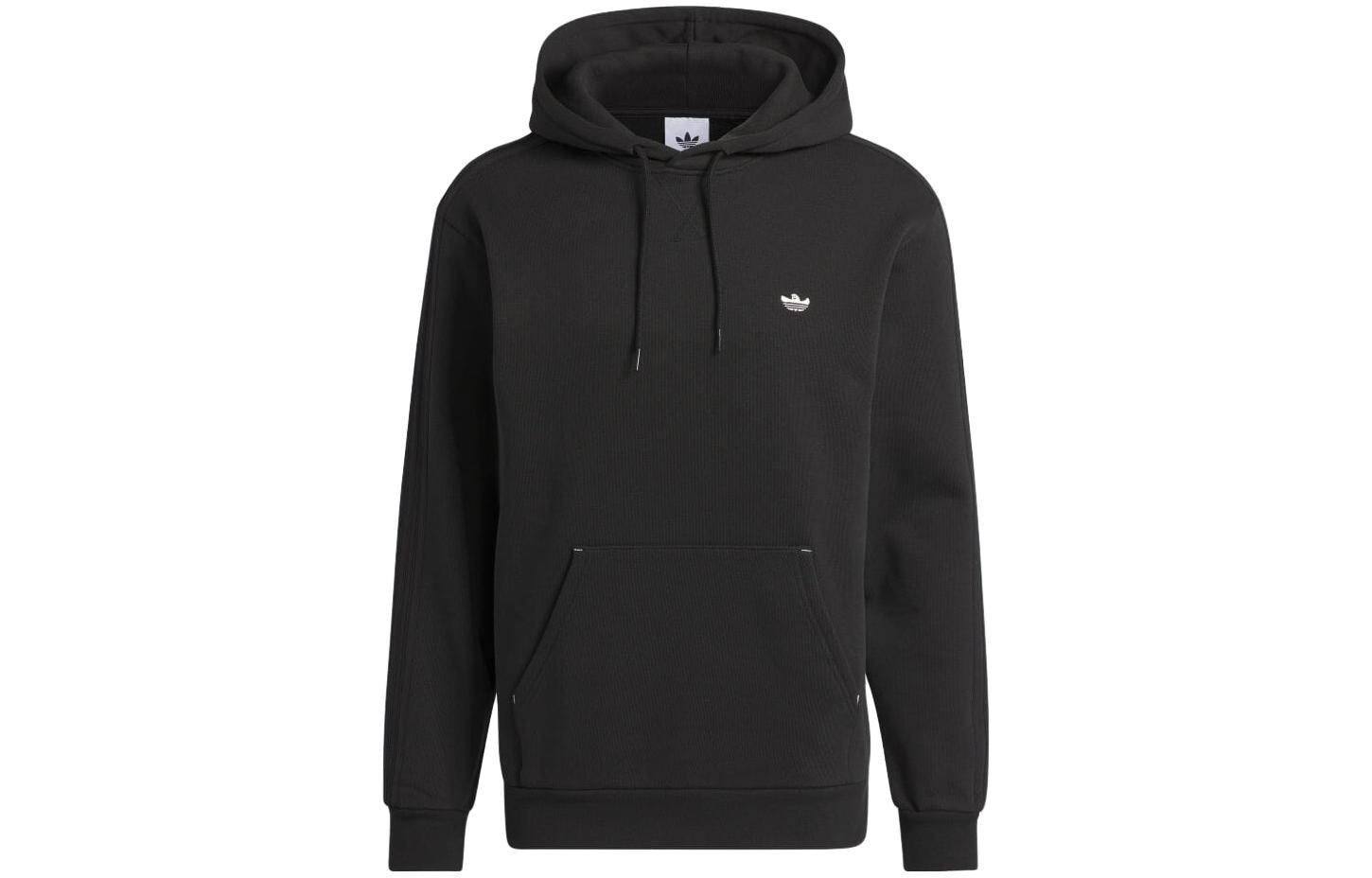 adidas Logo Print Pullover Hoodie Long Sleeve Japan Edition Black II5970-JAPAN