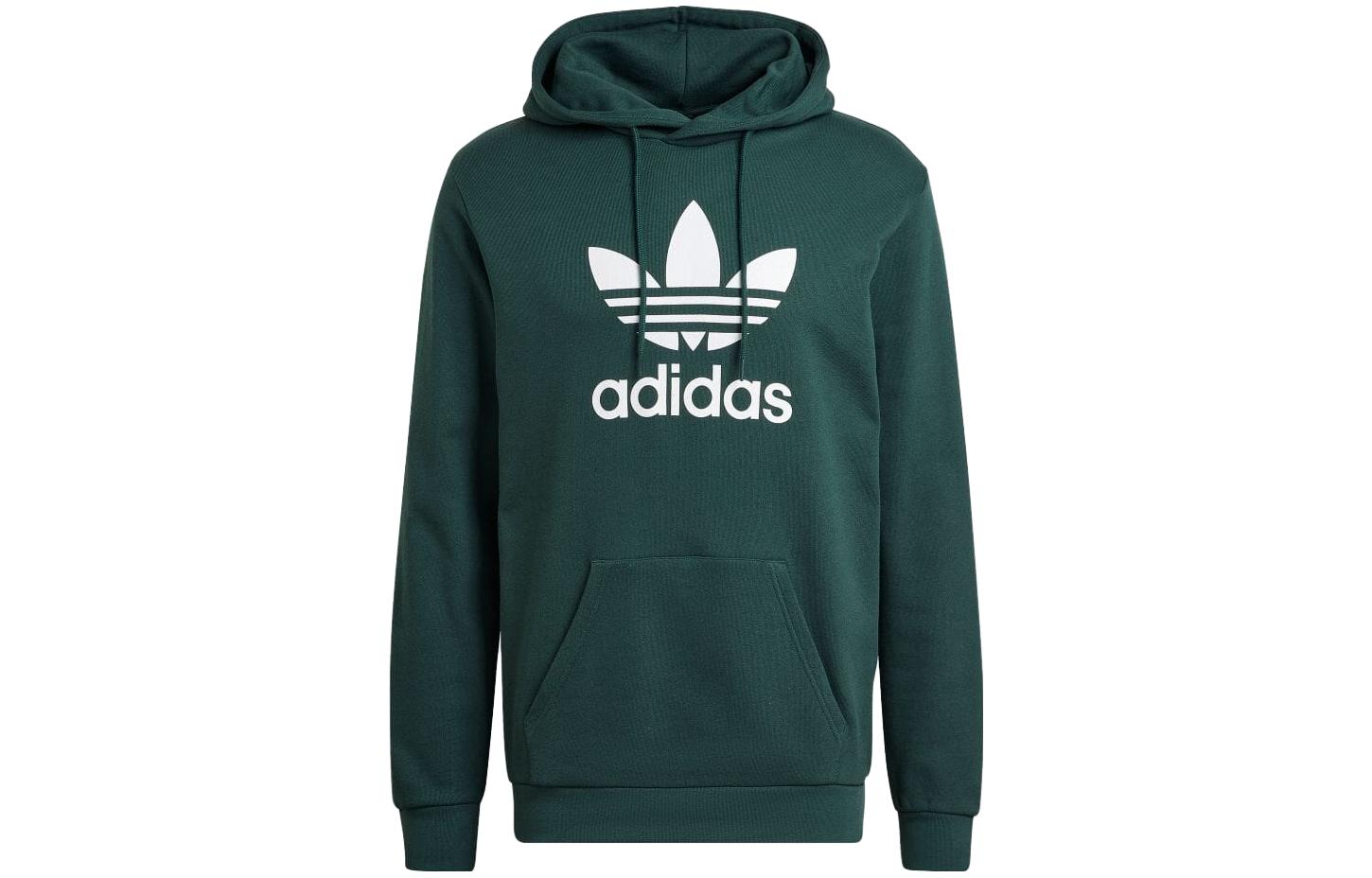 adidas Logo Print Pullover Hoodie Mineral Green (Japan Exclusive) - Fit HK7270-JAPAN