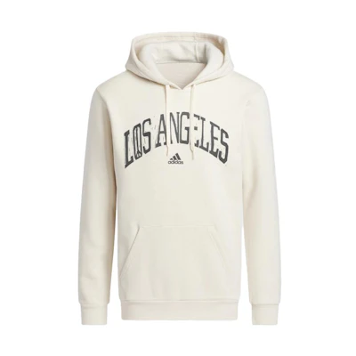 adidas Logo Print Pullover Hoodie Unisex White IC7725