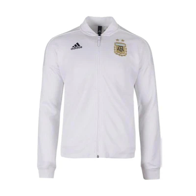 adidas Logo Print Slim Fit Stand Collar Jacket Unisex White CE6667