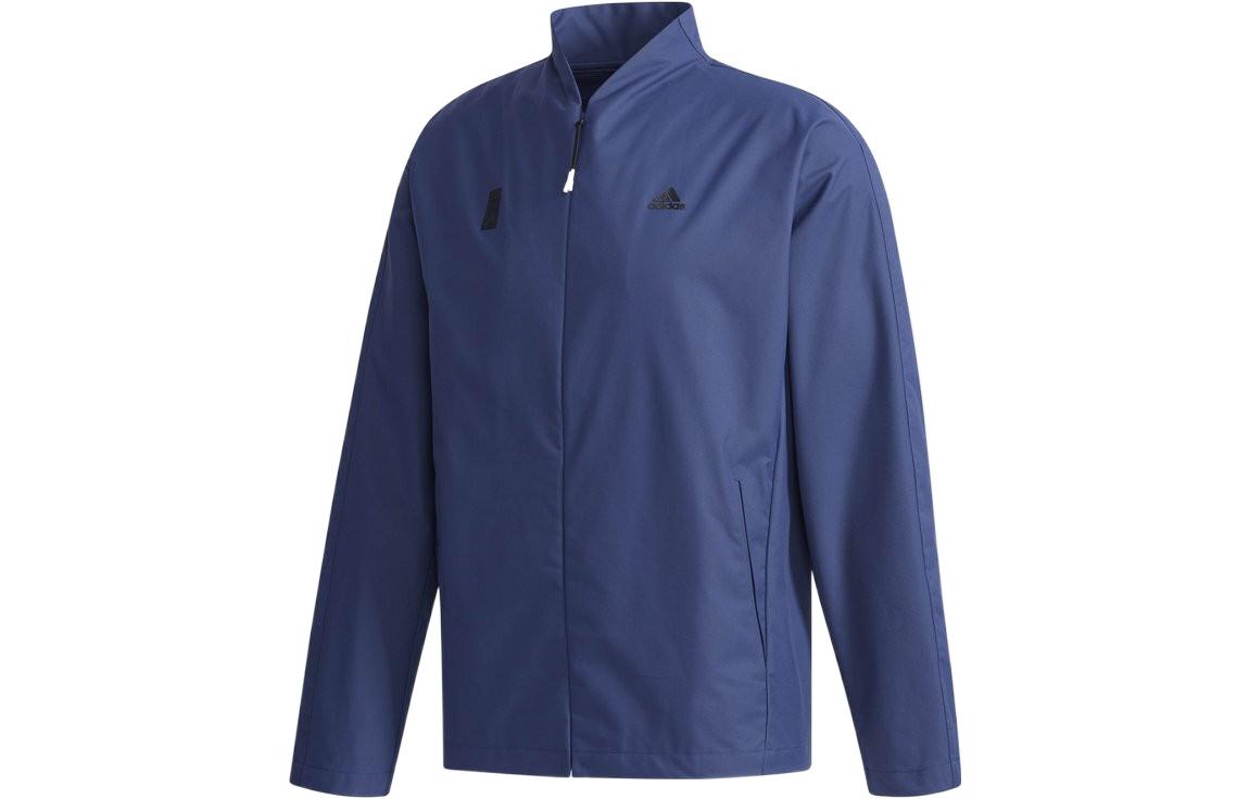 adidas Logo Print Solid Color Track Jacket Blue - Fall Collection CV6230