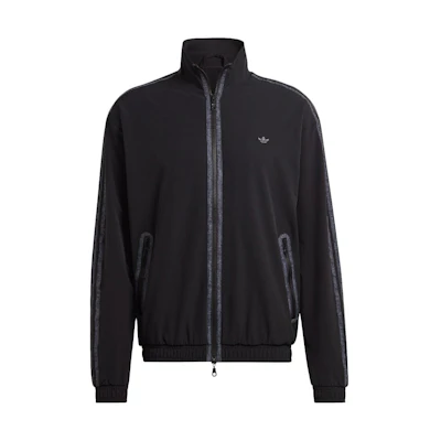adidas Logo Print Stand-Up Collar Zipper Jacket Black Japan Edition IJ0703-JAPAN