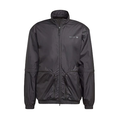 adidas Logo Print Stand Collar Zip Jacket Black Japan Edition HK2752-JAPAN