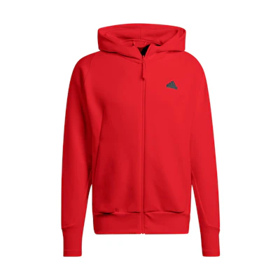 adidas Logo Print Zip-Up Hoodie Jacket Red (Japan Edition) - IN5088-JAPAN