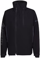 adidas Logo Print Zip-Up Stand Collar Jacket Unisex Black HG6033 adidas Logo Print Zip-Up Stand Collar Jacket Unisex Black HG6033