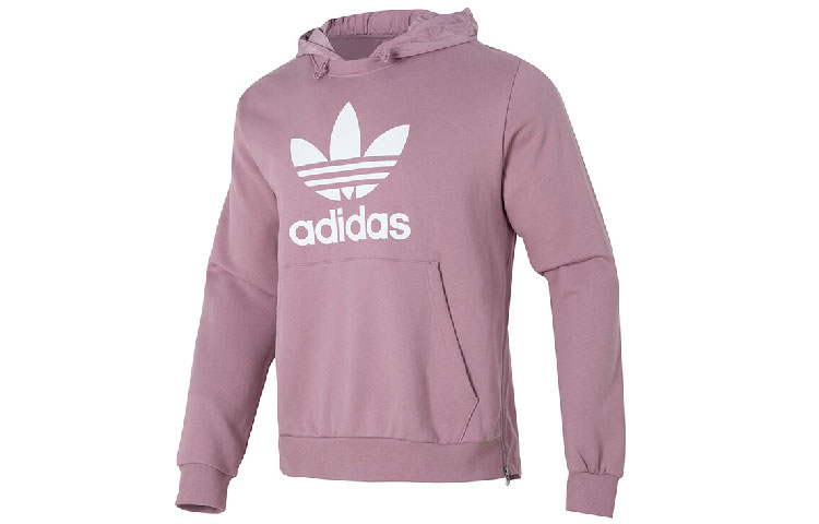 adidas Logo Printed Casual Hoodie Purple - Long Sleeve Edition HC1950