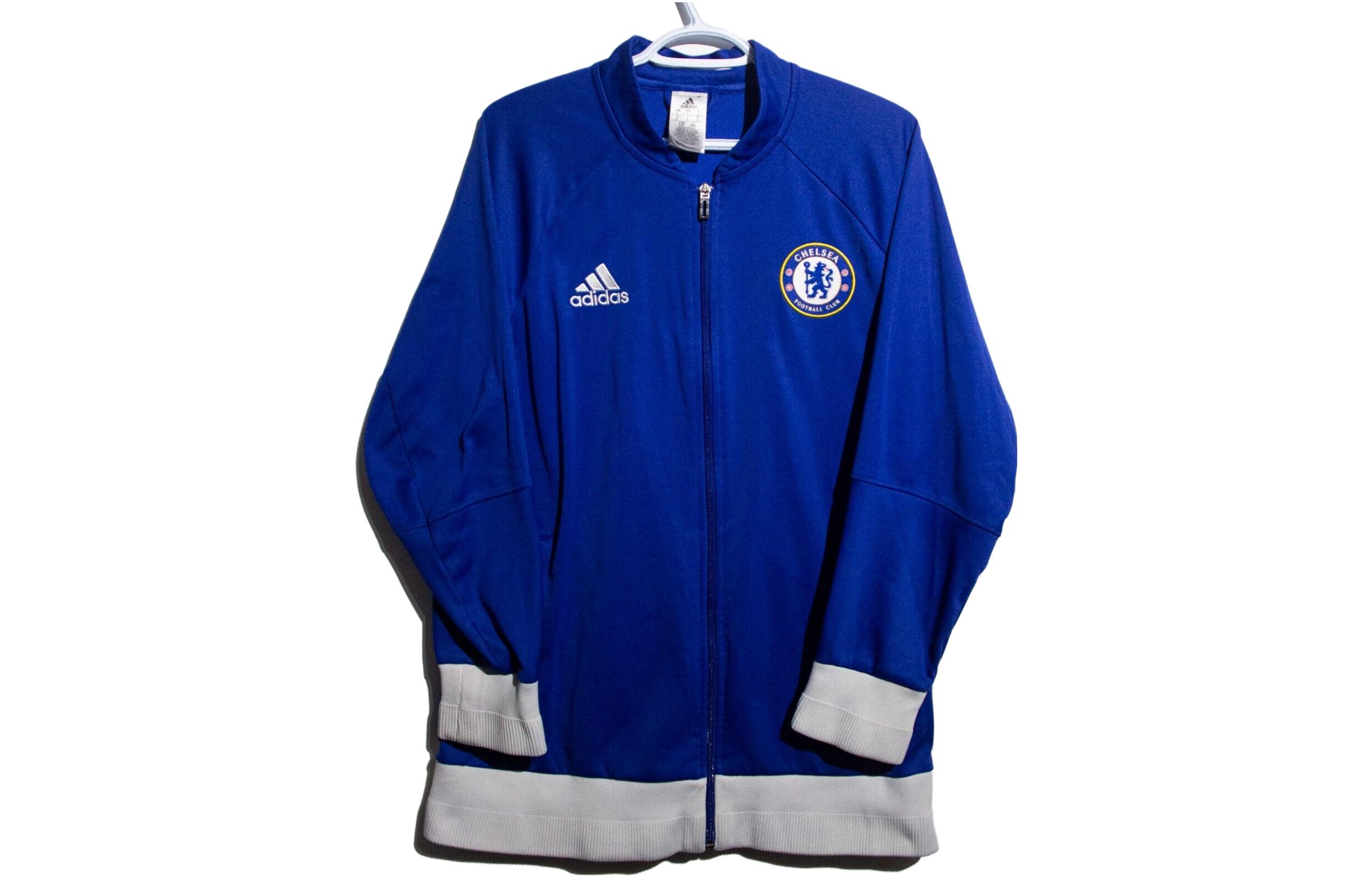 adidas Logo Printed Colorblock Zip Jacket Blue Unisex AP1550