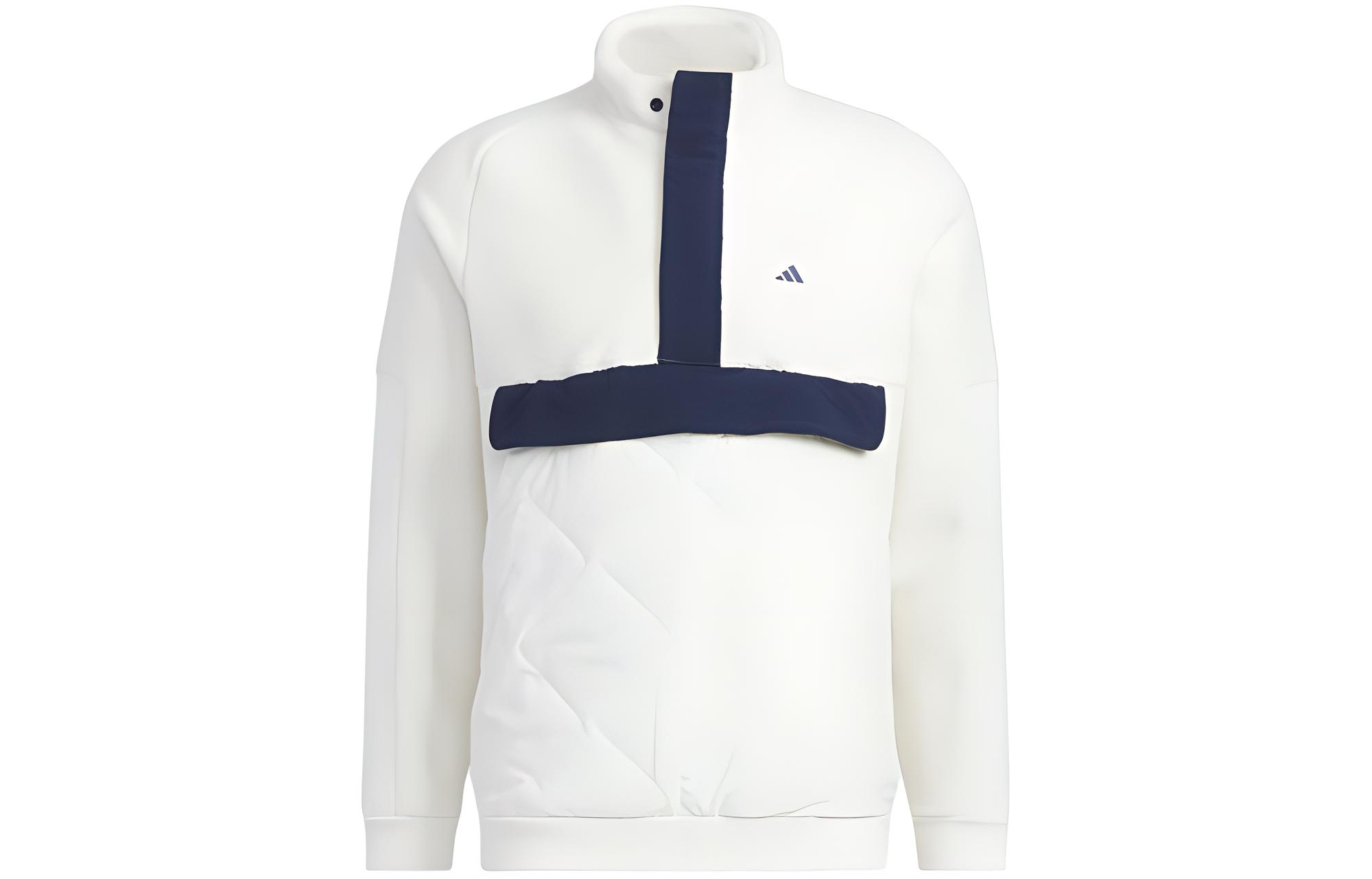 adidas Logo Printed High-Neck Casual Jacket Off-White HY0982-JAPAN