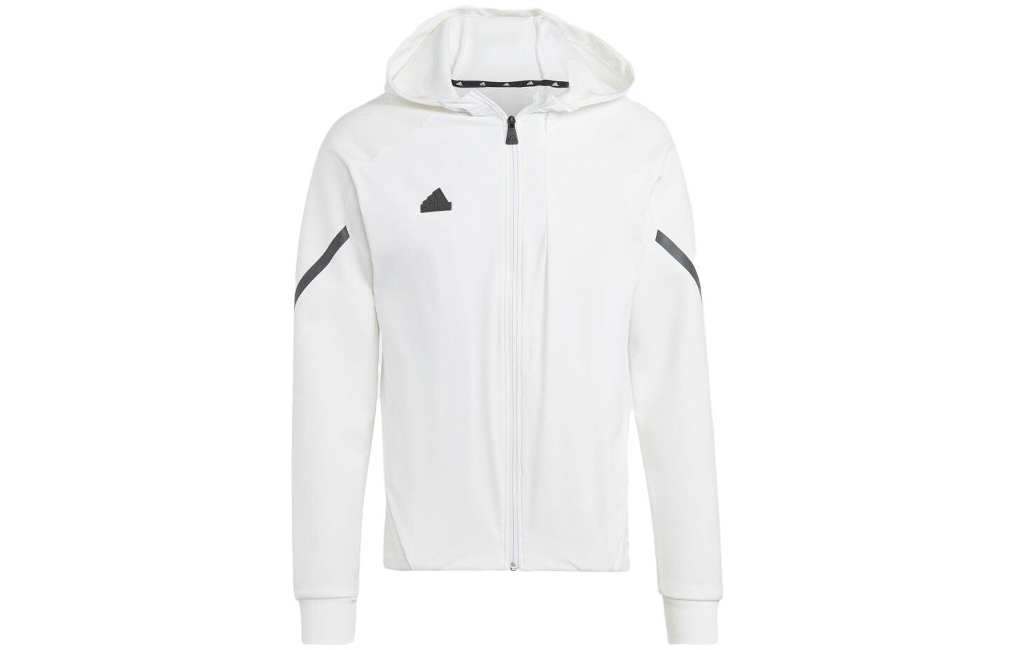 adidas Logo Printed Hooded Zip-Up Jacket White Japan Edition IC8036-JAPAN