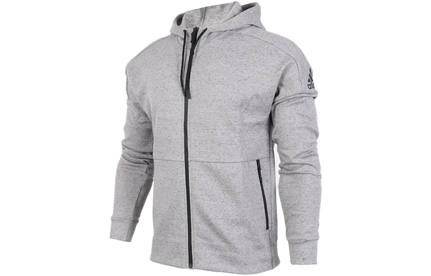 adidas Logo Printed Hoodie Long-Sleeve Jacket BQ1648
