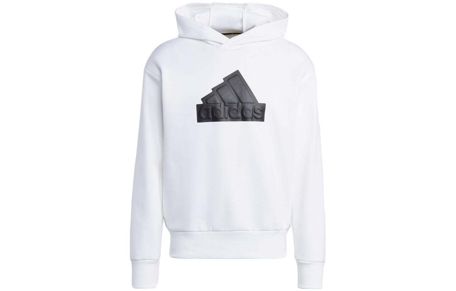 adidas Logo Printed Hoodie Long Sleeve Japan Edition White IC3746-JAPAN