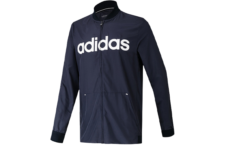 adidas Logo Printed Jacket Blue - DW8065