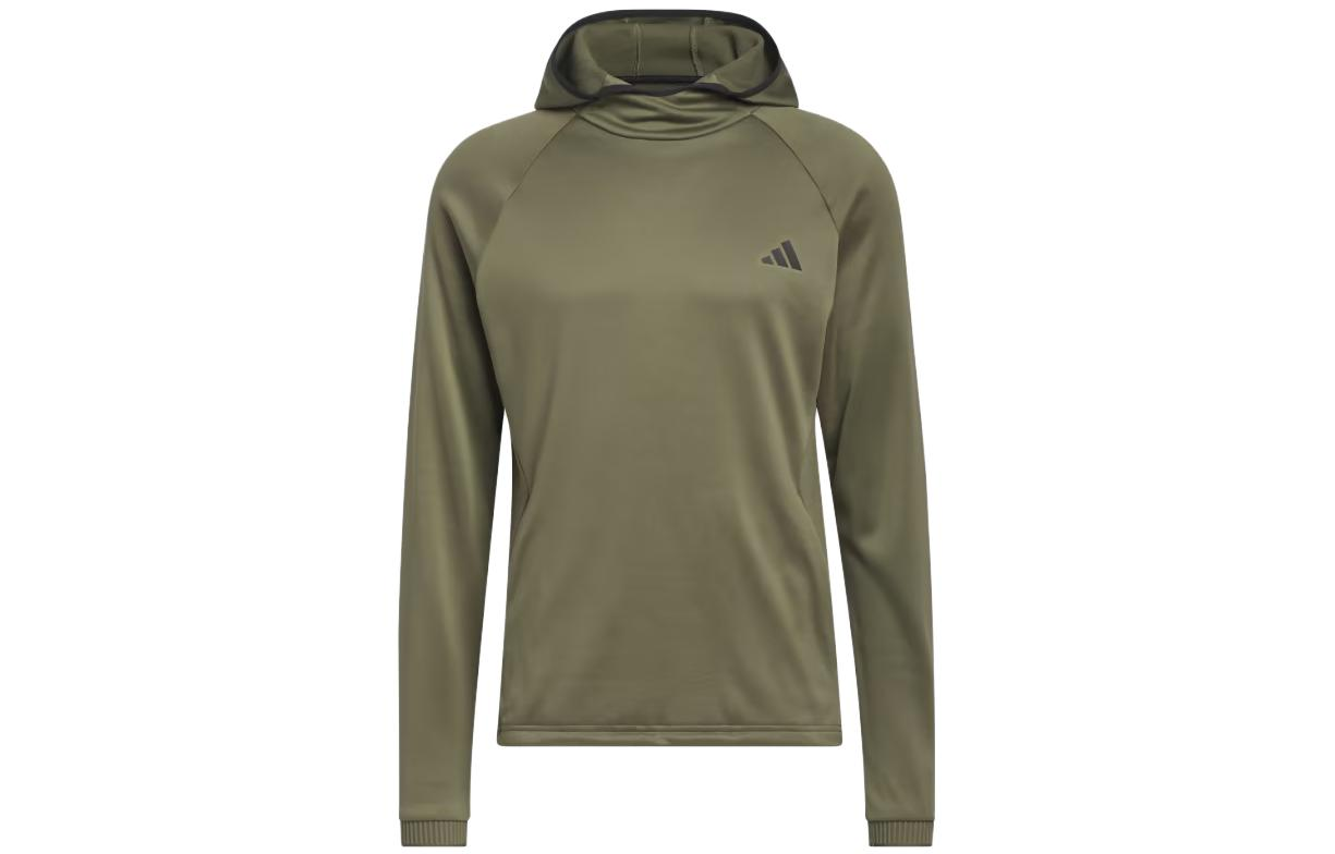 adidas Logo Printed Olive Green Hoodie Japan Edition HZ3200-JAPAN