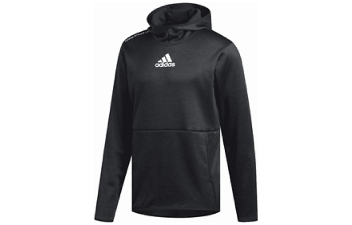 adidas Logo Printed Pullover Sweatshirt - Black, Warm & Breathable EI8377