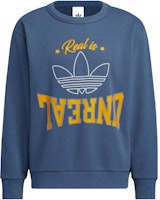 adidas Logo Printed Pullover Sweatshirt Blue - Long Sleeve HS7278 adidas Logo Printed Pullover Sweatshirt Blue - Long Sleeve HS7278