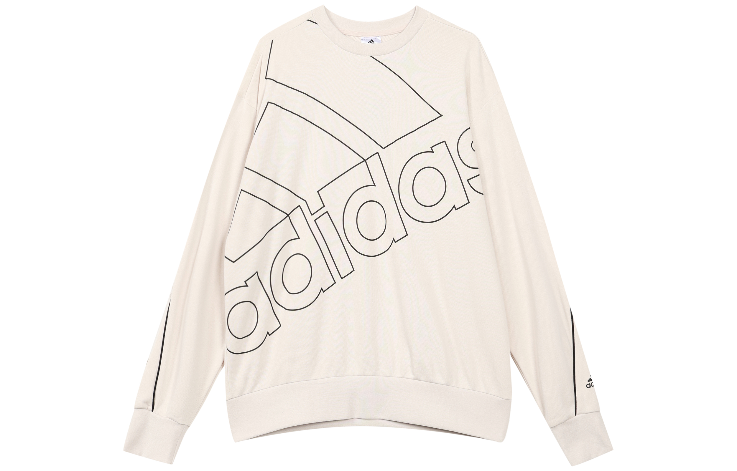 adidas Logo Printed Pullover Sweatshirt in Clay Brown GK9373