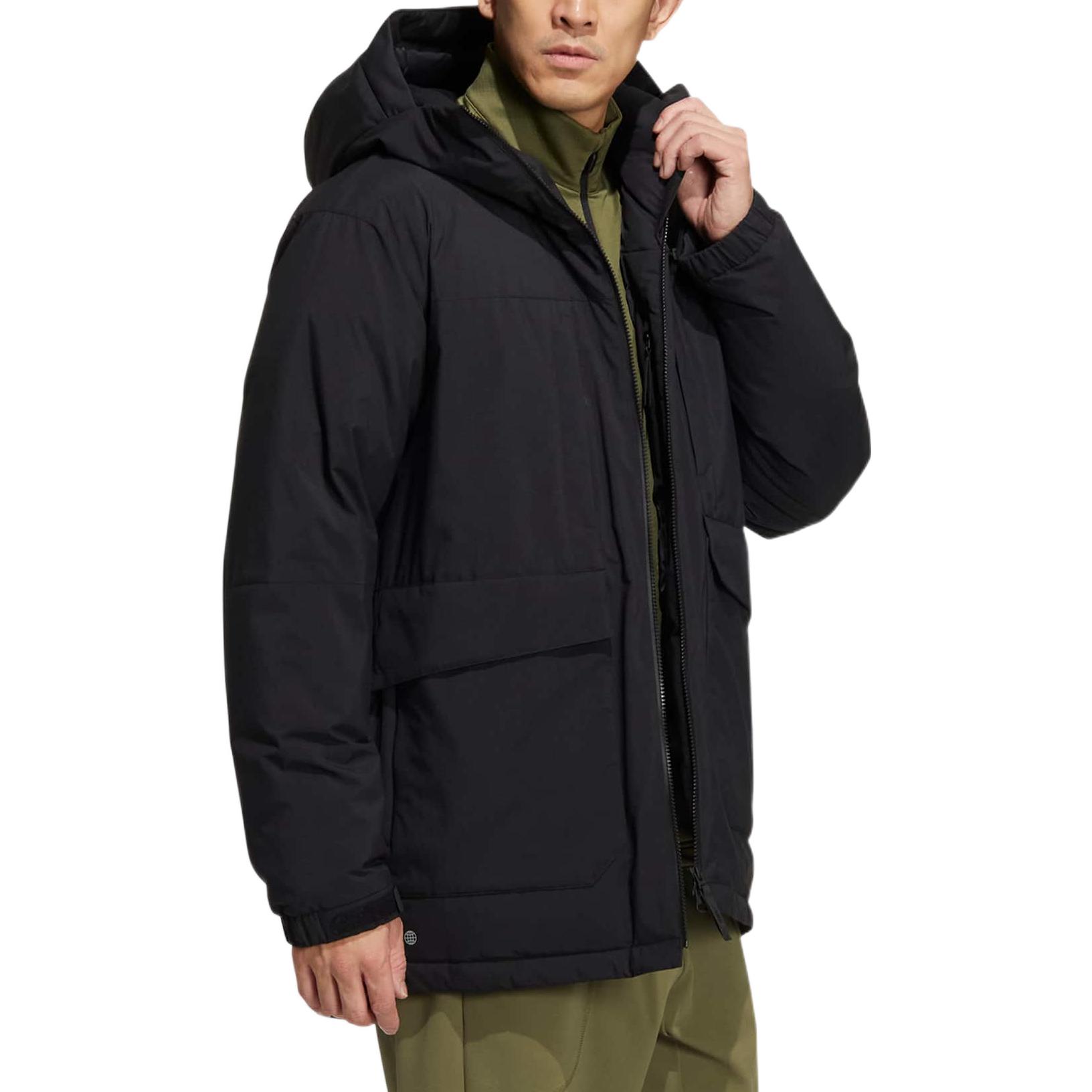 Purchase adidas 經典LOGO印花立領羽絨外套 男女款 黑色 HN2008