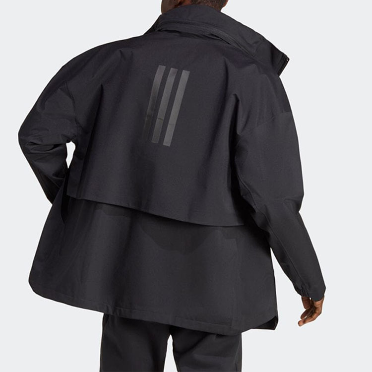 adidas Logo Printed Stand Collar Jacket - Black HT8770 圖 5