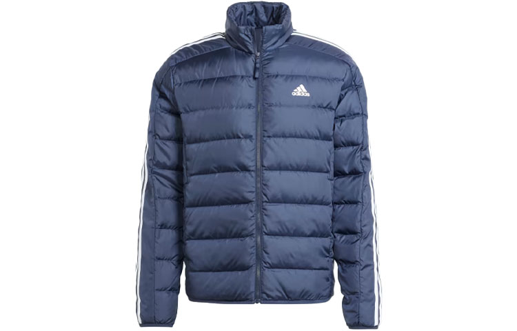 adidas Logo Printed Stand Collar Long Sleeve Jacket Japan Blue - IK3205-JAPAN