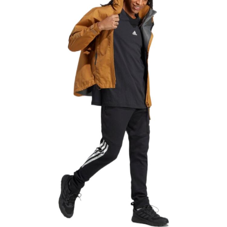 adidas Logo Printed Zip-Up Jacket Yellow Unisex HG6032 圖 3