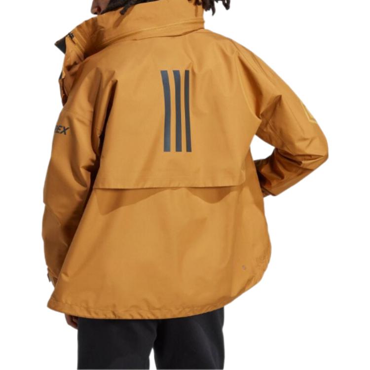adidas Logo Printed Zip-Up Jacket Yellow Unisex HG6032 圖 5